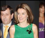 Letizia d'Espagne à l'ouverture du salon de la mode de Madrid