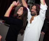 Frédéric Beigbeder et Lara Micheli, le 7 septembre 2012 à Deauville.