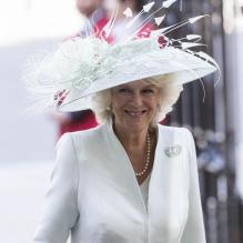 Camilla Parker Bowles, duchesse de Cornouailles - 60eme anniversaire du couronnement de la reine Elisabeth II d'Angleterre en l'abbaye de Westminster a Londres le 4 juin 2013.  June 4, 2013 - Members of the royal family leaving Westminster Abbey after the 60th Anniversary Of The Coronation Of Queen in London, England, UK.04/06/2013 - Londres