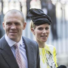 Zara Phillips et Mike Tindall - 60eme anniversaire du couronnement de la reine Elisabeth II d'Angleterre en l'abbaye de Westminster a Londres le 4 juin 2013.  June 4, 2013 - Members of the royal family leaving Westminster Abbey after the 60th Anniversary Of The Coronation Of Queen in London, England, UK.04/06/2013 - Londres