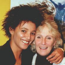 Nathalie Noah et sa maman Marie-Claire le 1er novembre 2011 à Paris