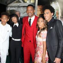 Willow Smith, Jada Pinkett, Will Smith, Jaden Smith, Trey Smith à la première du film <em>After Earth</em> au Théâtre Ziegfeld à New York, le 29 mai 2013.