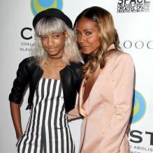Jada Pinkett Smith et Willow Smith lors de la soirée caritative <em>Slavery to Freedom</em> à Los Angeles, le 09 mai 2013.