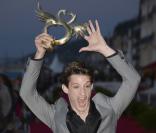 Pierre Niney lors de la soirée de clôture du festival du film romantique de Cabourg, le 15 juin 2013