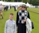  Sharon Stone avec son fils Roan lors de la Cartier Queen's Cup à Windsor, au Guards Polo Club, dimanche 16 juin 2013. 