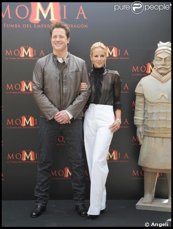 Maria Bello et Brendan Fraser à la Première espagnole de 'La Momie 3'
