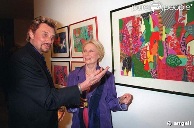 Michèle Morgan et Johnny Hallyday