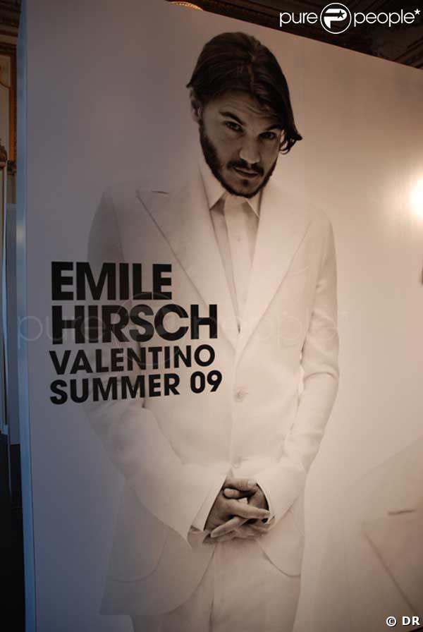 Le très beau Emile Hirsch, nouvel homme idéal pour Valentino !