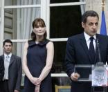 Carla Bruni la première dame de France et son mari Nicolas
