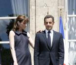Carla Bruni la première dame de France et son mari Nicolas 