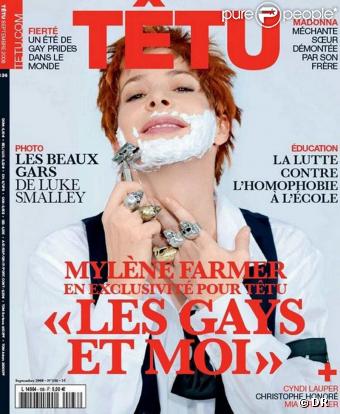 Mylène Farmer dans Têtu