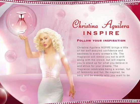 Christina Aguilera, pub pour 'Inspire'
