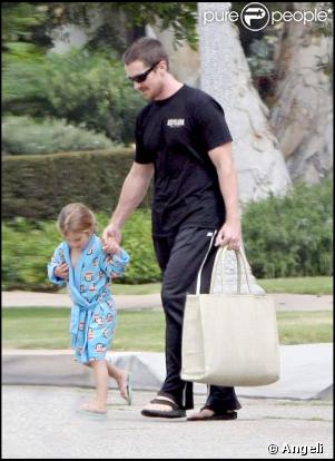 Christian Bale et sa fille Emmeline