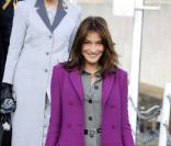 Carla Bruni en Angleterre, en mars 2008