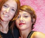 Emma de Caunes et Léa Drucker à la soirée Manoush, le 18/09/08