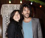 Mylène Jampanoï et un bel inconnu à la soirée Manoush, le 18/09/08