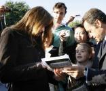 Nicolas Sarkozy et Carlita à l'Elysée le 20/09/08
