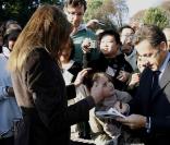 Nicolas Sarkozy et Carlita à l'Elysée le 20/09/08