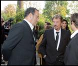 Jean Reno et johnny Hallyday avec son fils David