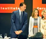 Letizia d'Espagne et son mari inaugurent l'institut Cervantes, le 22/09/08