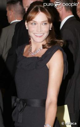 Carla Bruni à New York, septembre 2008