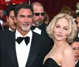Sharon Stone avec Phil Bronstein aux Oscar 2002