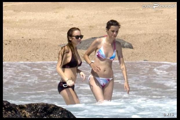 Lindsay Lohan et Samantha Ronson, deux sirènes au Mexique...