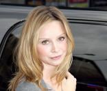 Calista Flockhart arrive sur le plateau du David Letterman Show