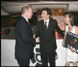 Le Prince Albert II avec Shirley et Dino