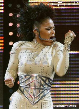 Janet Jackson en concert a Los Amgeles en Septembre 2008