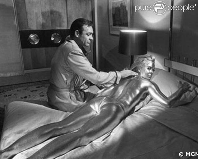 Shirley Eatons dans Goldfinger, en 1964