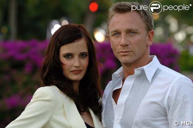 Eva Green au côté de Daniel Craig dans Casino Royale, sorti en 2006