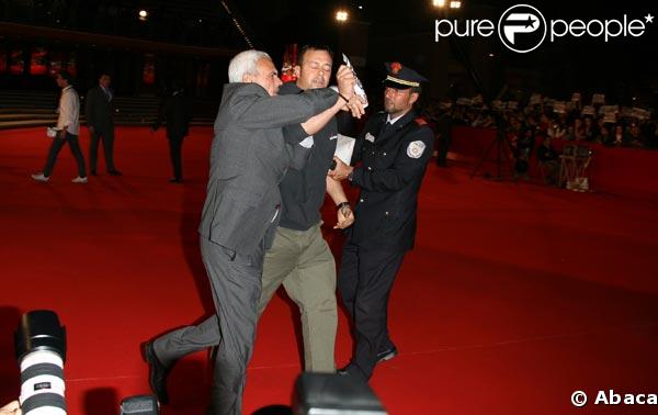 Un manifestant romain arrêté