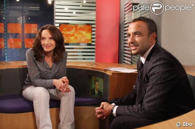 Nikos Aliagas et Hélène Grimaud sur le plateau de Ca donne envie sur LCI