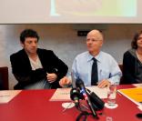 Patrick Bruel, Noam Shalit et Florence Aubenas