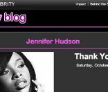 Site MySpace de Jennifer Hudson
