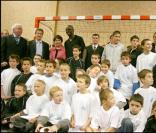 Lilian Thuram inaugure le gymnase à son nom