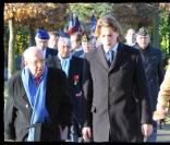 Jean Sarkozy lors des commémorations du 11 novembre à Neuilly sur Seine