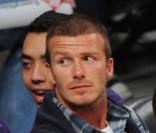 Dazvid Beckham et ses 3 fils au match de basket à LA