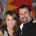 REPORTAGE PHOTOS : John Travolta a retrouvé Miley Cyrus, ses cheveux et... Barracuda ! Tout cela en un soir !