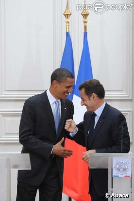 Nicolas Sarkozy et Barack Obama, en juillet 2008 à Paris