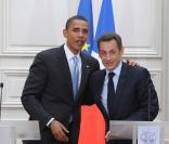 Nicolas Sarkozy et Barack Obama, en juillet 2008 à Paris