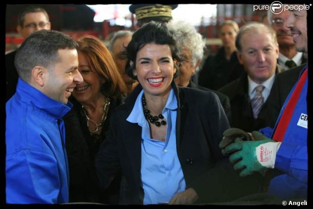 Rachida Dati visite une entreprise en difficulté en Avignon, le 21/11/08