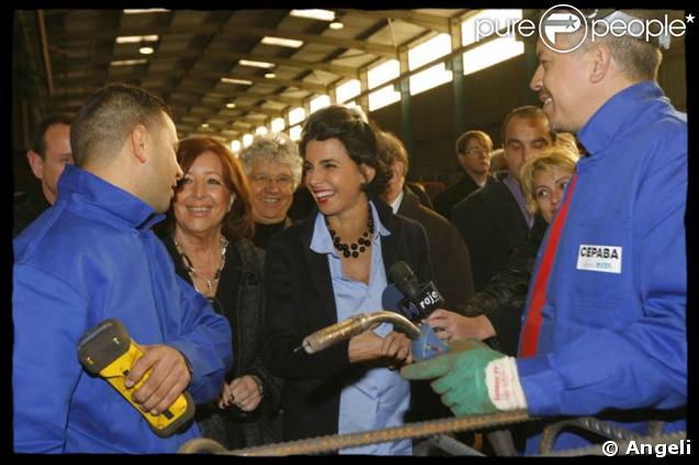 Rachida Dati visite une entreprise en difficulté en Avignon, le 21/11/08