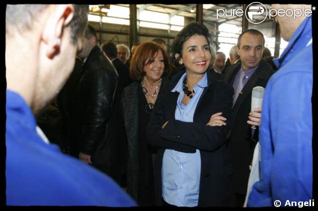 Rachida Dati visite une entreprise en difficulté en Avignon, le 21/11/08