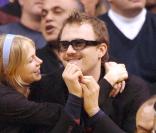 Michelle Williams et Heth Ledger à un match de basket le 6 mars 2006