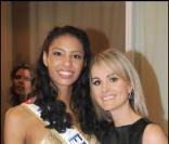 Laeticia Hallyday et Miss France 2009 au Grand Journal, le 8/12/08