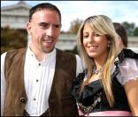 Frank Ribéry et sa femme 