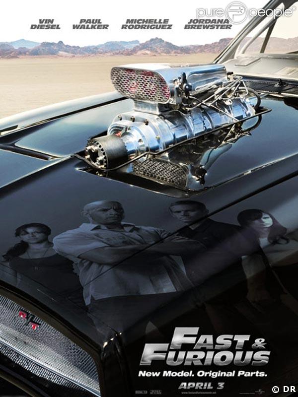 L'affiche du film Fast and Furious 4 