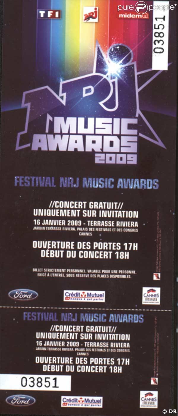 Gagnez votre Pass pour assister aux NRJ Music Awards 2009 à Cannes